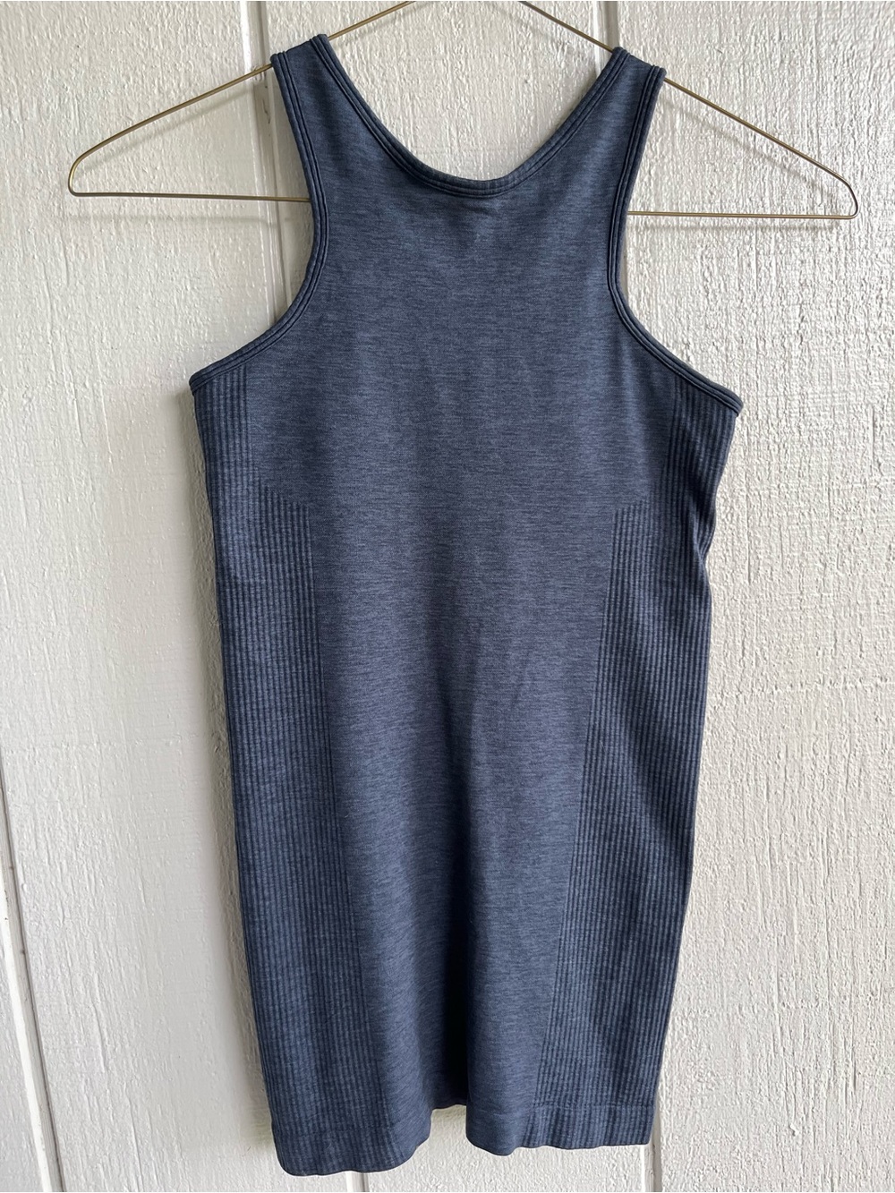 Lululemon Seamlessly Covered Tank in
Heathered Inkwell Navy Blue Size 4
